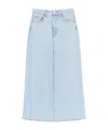 Agolde Della Skirt In Practice In Blue