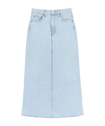AGOLDE BELT LOOP DENIM SKIRT