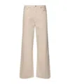 Agolde Belt Loop Jeans In Beige
