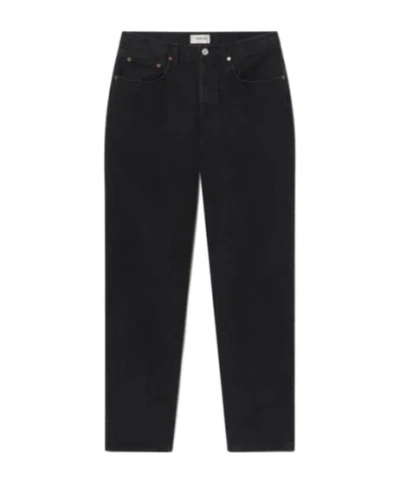 Agolde Belt-loop Jeans In Black