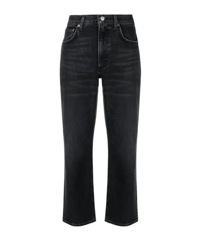 Agolde Belt-loop Jeans In Black