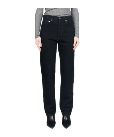 Agolde Belt-loop Jeans In Black