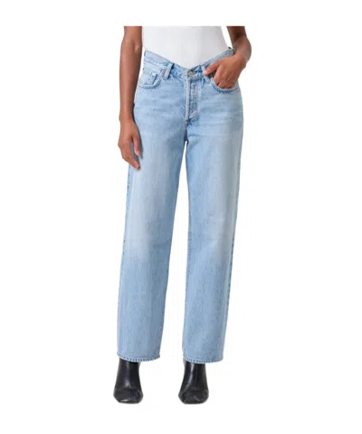 Agolde Belt-loop Jeans In Blue