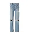 Agolde 90s Mid Rise Straight Fit Jeans Fall Out In Blue