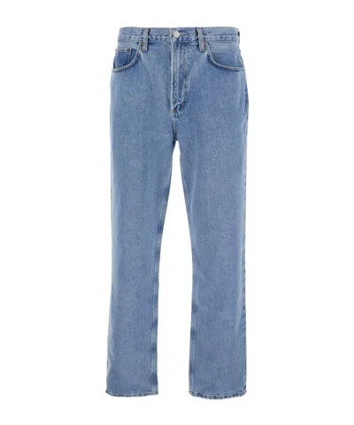 Agolde Belt-loop Jeans In Blue