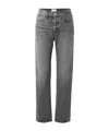 Agolde Belt Loop Jeans In Gray