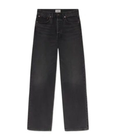 Agolde Belt Loop Jeans In Gray