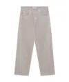 Agolde Washed Straight Jeans In Nude