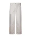 Agolde Belt-loop Jeans In White