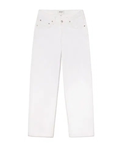 Agolde Belt-loop Jeans In White