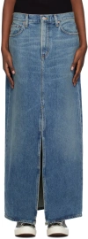 Agolde Leif Low-slung Denim Maxi Skirt