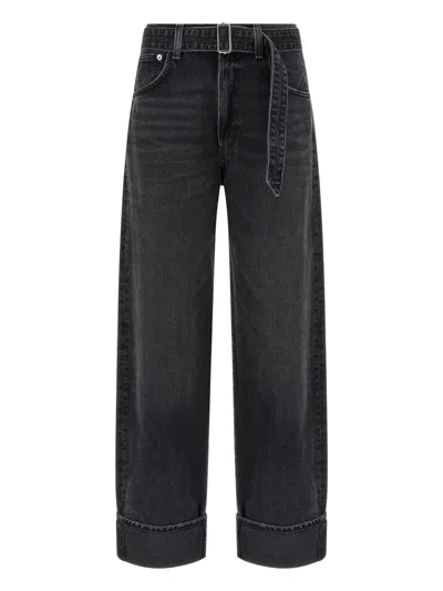 AGOLDE BELTED CUFFED JEANS