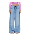 Agolde Belt-loop Jeans In Blue