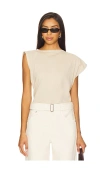 Agolde Beth Tee In Neutral