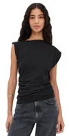 Agolde Beth Tee Black