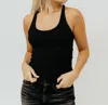Agolde Bianca Tank Top In Black In Black