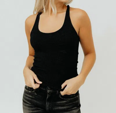 Agolde Bianca Tank Top In Black