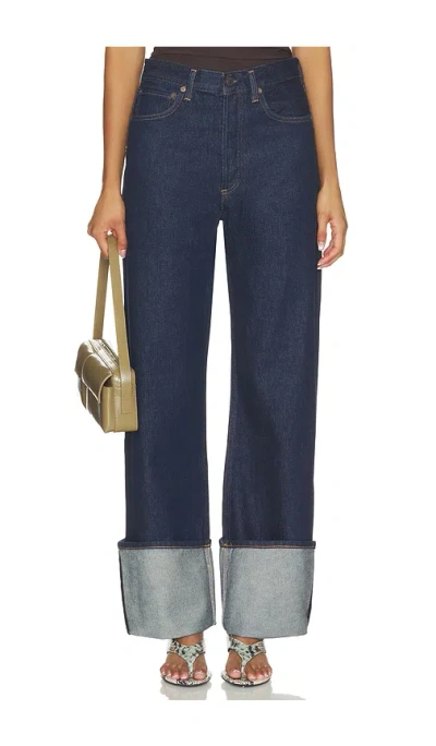 Agolde Big Cuff Jean In Blue