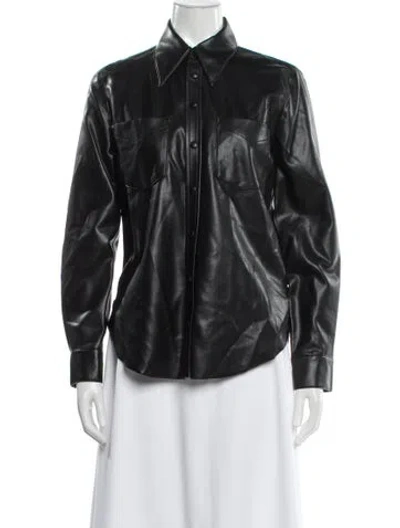 Pre-owned Agolde Biker Jacket W/ Tags In Blue