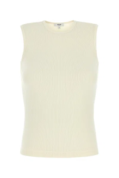 AGOLDE IVORY STRETCH LYOCELL BLEND BINX TANK TOP