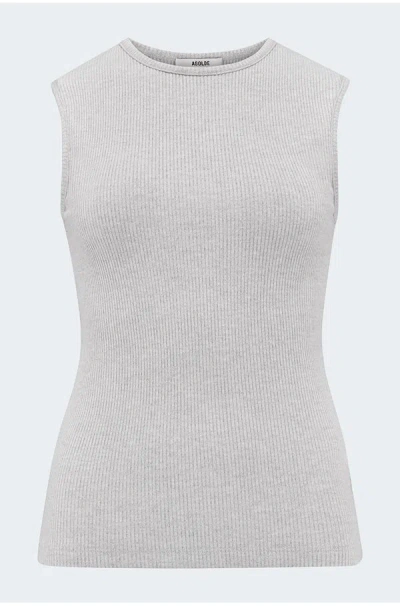 Agolde Binx Tank Top In Grey Heather
