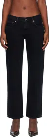 Agolde Black Amber Jeans In Crushed (marble Od B