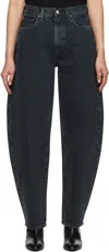 Agolde Black Balloon Jeans In Black Tea (vintage B