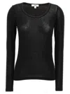 Agolde Scoop-neck Lyocell-blend Jumper In Black
