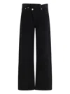 Agolde Arc Criss Cross Asymmetric Straight-leg Jeans In Black