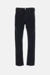 Agolde Crushed Wash Curtis Jeans In In Black
