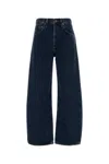 Agolde Low Curve Mid-rise Barrel-leg Jeans In Black