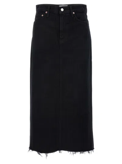 AGOLDE BLACK DENIM SKIRT