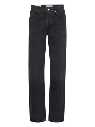 Agolde Black Denim V-waist Kelly Jeans