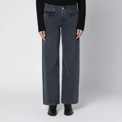 AGOLDE AGOLDE BLACK FADED-EFFECT JEANS