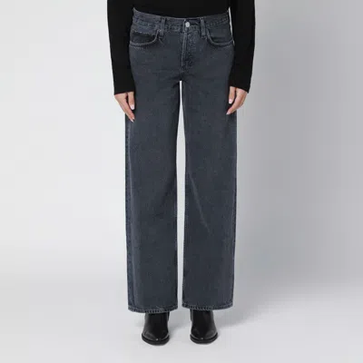 Agolde Black Faded Effect Jeans In Gray
