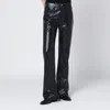 Agolde Black Faux Leather Trousers Mid Rise Kick Boot