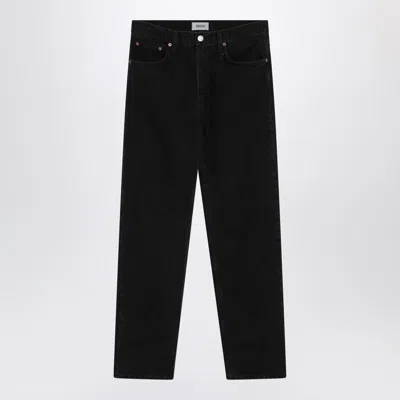AGOLDE BLACK JEANS IN REGENERATED DENIM