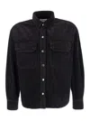 Agolde Black Jeans Shirt In Denim Woman In Black