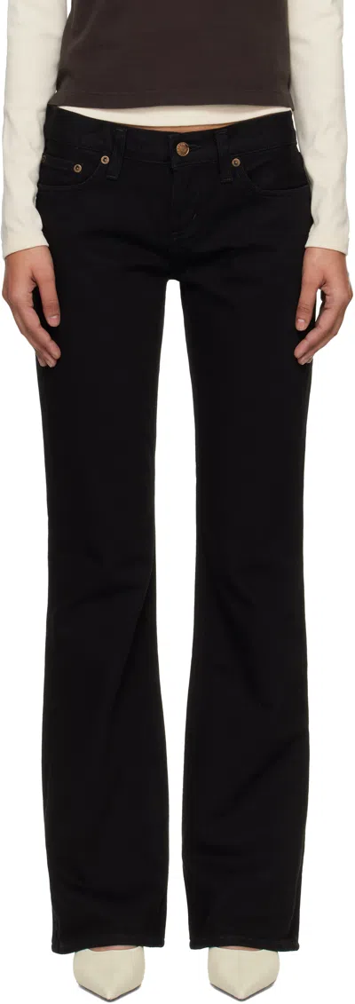 Agolde Black Low Rise Boot Jeans