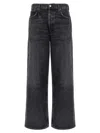Agolde Low Slung Baggy Jeans In Black