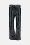 Agolde Five-pocket Trousers In Black