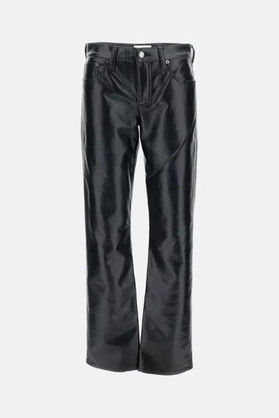 AGOLDE BLACK SLIM-FIT PANTS