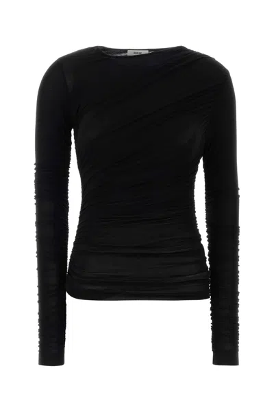 Agolde Black Stretch Lyocell Tania Top