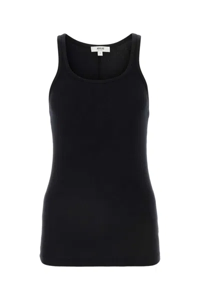 AGOLDE BLACK STRETCH MODAL BLEND ZANE TANK TOPÂ