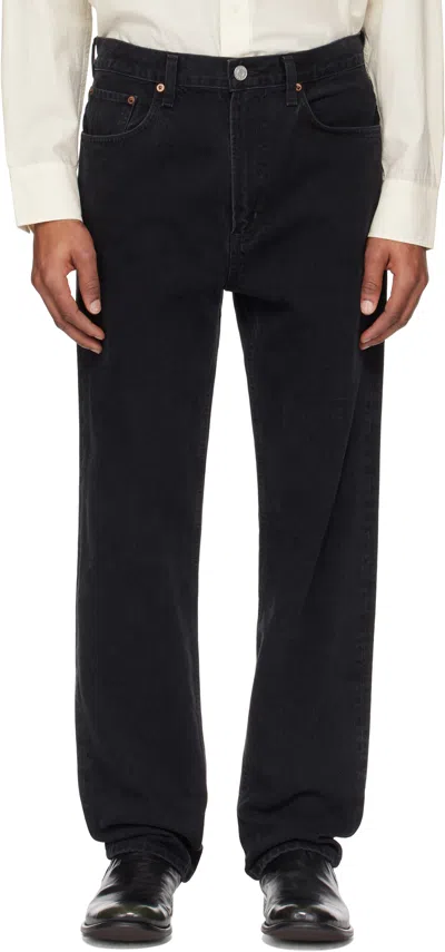 Agolde Black Waldon Jeans In Kember