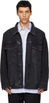 Agolde Black Wayne Denim Jacket In Black