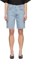 Agolde High Rise Shorts In Force (aged Lt Ind C