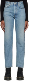 Agolde 90s Pinch Waist Straight Leg Jeans In Navigate