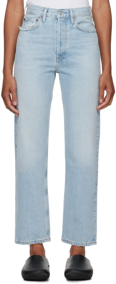 Agolde Riley High Rise Straight Crop Jeans Frequency 26