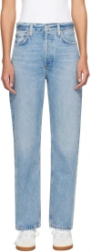 Agolde High-rise Straight-leg Jeans In Infinite